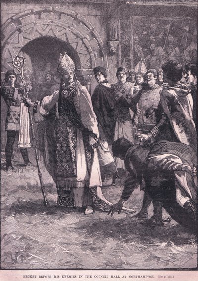 Becket Before His Enemies in the Council Hall in Northampton AD 1164 by Walter Paget